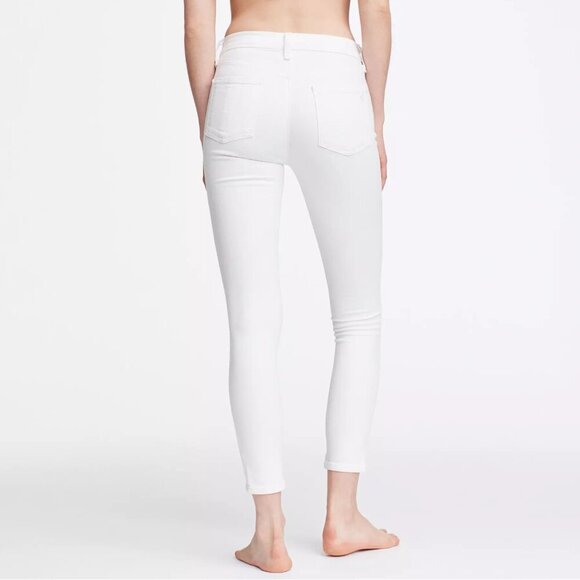 NWT rag & bone Nina High Rise Ankle Skinny Jeans in White Sz. 25 - Picture 4 of 10